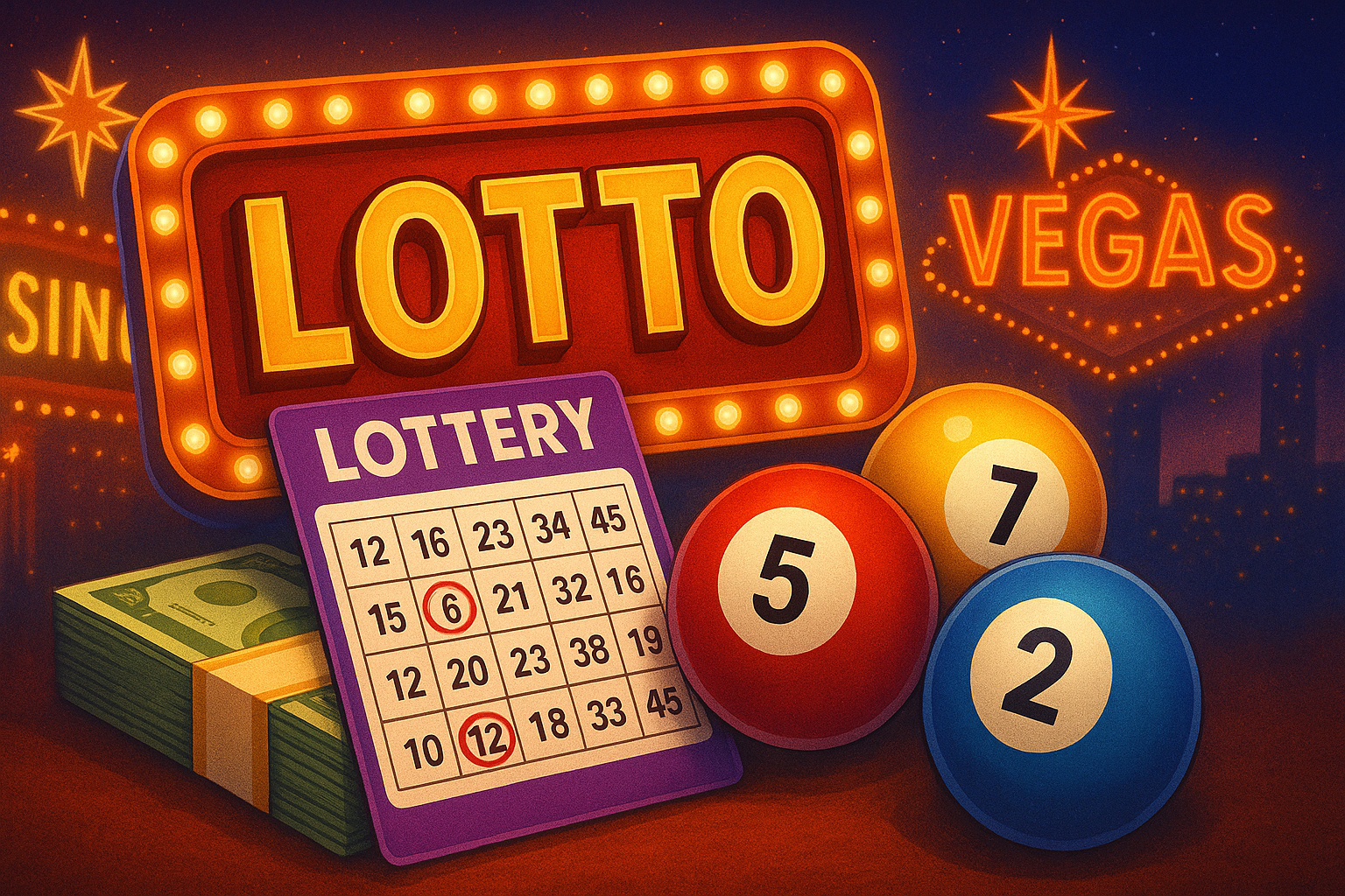 Creative Lottery Illustration
